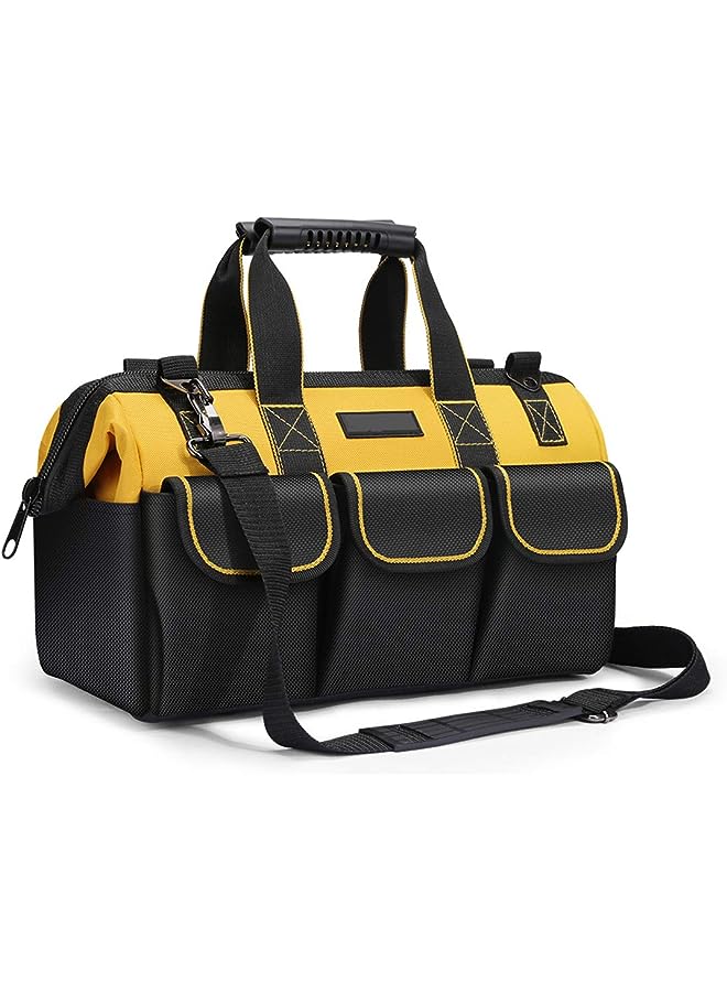PROMASS Storage Bag, Heavy Duty Tool Bag, Large Tools Storage Bag, Organiser for Hand/Power Tools with Shoulder Strap, Large capacity, waterproof, Wear-resistant for Eletricians, DIY, Tool Storage Etc.  - Image 1