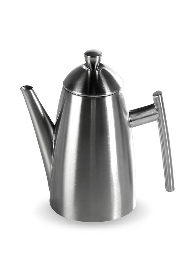 Frieling 18/8 Stainless Steel Teapot with Infuser, Tea Warmer with Teapot Infuser for Loose Tea, 34 Ounces - Image 1
