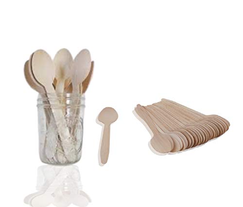 Ssanvi Disposable Dinner Set Heavy Paper 10 inch Round Plate 240 ml Bowl 14 Cm Wooden Spoon 250 ml Yellow Glass All Serving Dinner Lunch Combo Set White Set of 25 - Image 5