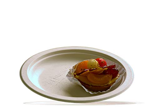 Ssanvi Disposable Dinner Set Heavy Paper 10 inch Round Plate 240 ml Bowl 14 Cm Wooden Spoon 250 ml Yellow Glass All Serving Dinner Lunch Combo Set White Set of 25 - Image 3