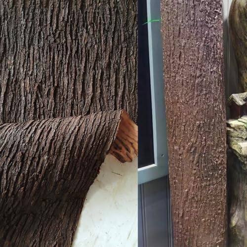 HAISENGO Artificial Tree Bark - 39.37x19.69 Inch Lifelike Garden Decor & DIY Tree Bark Camouflage Cover for Poles, Pipes, Stumps, and Outdoor Décor - Image 1