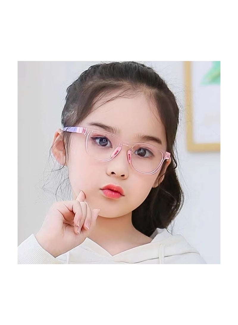 Anti-Blue Light Blocking Glasses Kids Anti Glare Eyestrain UV TV Phone Children Silicone Safety Eyewear for Boys and Girls Age 3-12 - Image 5
