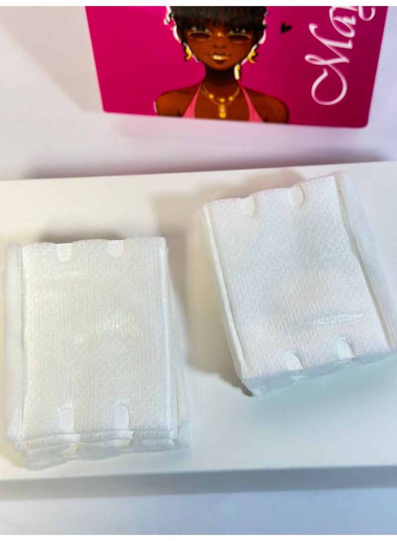 Face Makeup Removal Cotton Pads - 100 Pcs - Image 1