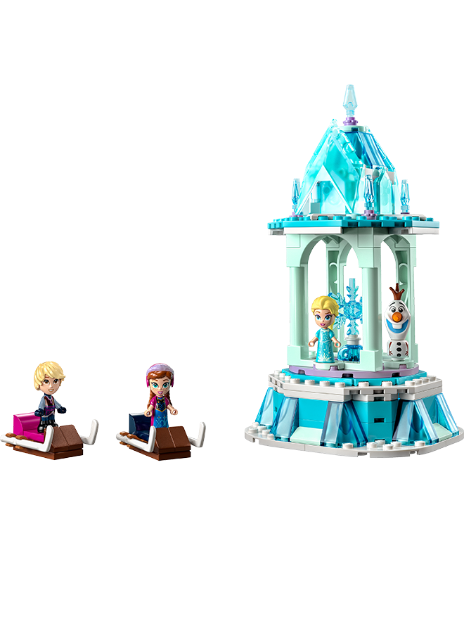 ليغو Disney Anna And Elsa’S Magical Merry-Go-Round Building Toy Set; A Collectible Frozen Birthday Gift For Kids And Fans Aged 6 And Over; Inspires Unlimited Play With Familiar Characters (175 Pieces) 43218 LEGO