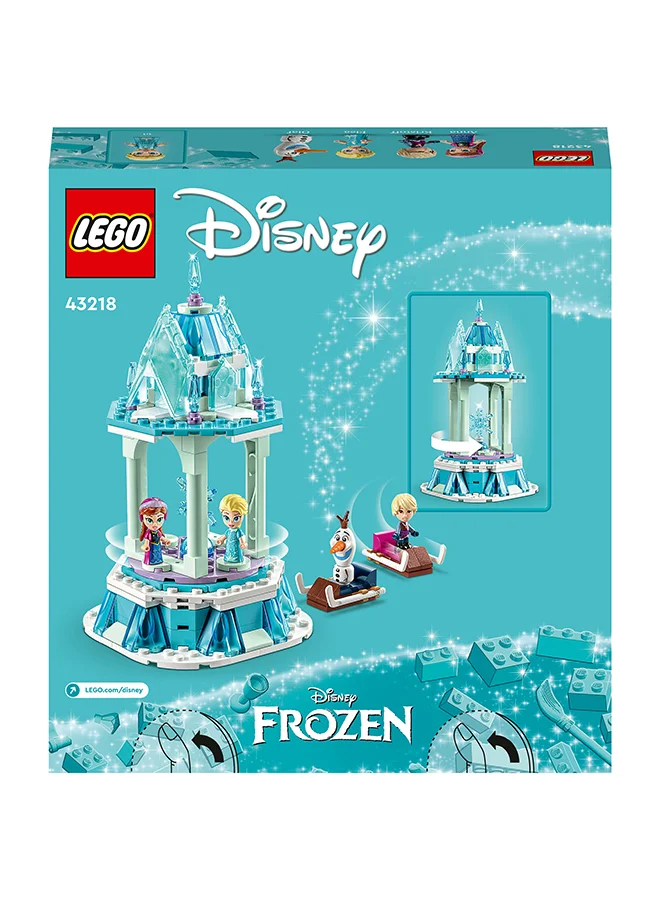 ليغو Disney Anna And Elsa’S Magical Merry-Go-Round Building Toy Set; A Collectible Frozen Birthday Gift For Kids And Fans Aged 6 And Over; Inspires Unlimited Play With Familiar Characters (175 Pieces) 43218 LEGO