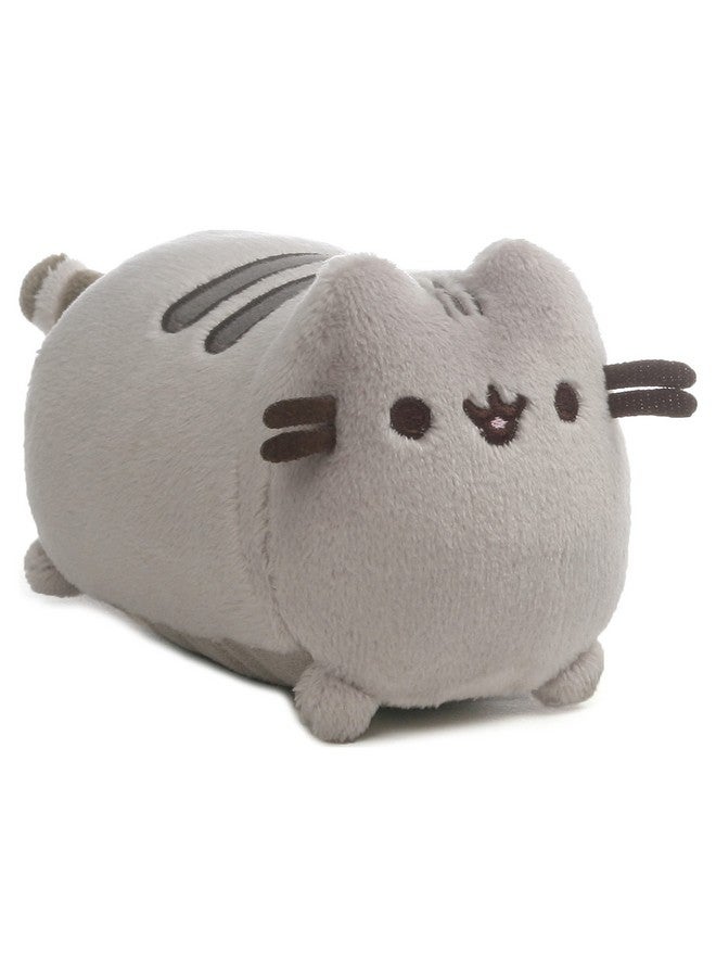 GUND دبوسين منظف شاشة الهاتف والكمبيوتر من غوند، قطة محشوة، رمادية، 4" - Image 1