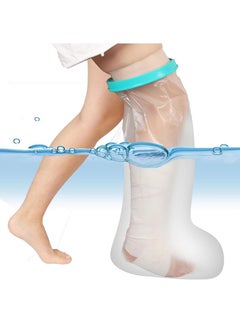 Waterproof Leg Cast Cover for Shower Reusable Foot Bandage Dressing Elastic Protector Sealed Wound Protective Bag for Leg Knee Foot and Ankle Wound Care Supplies