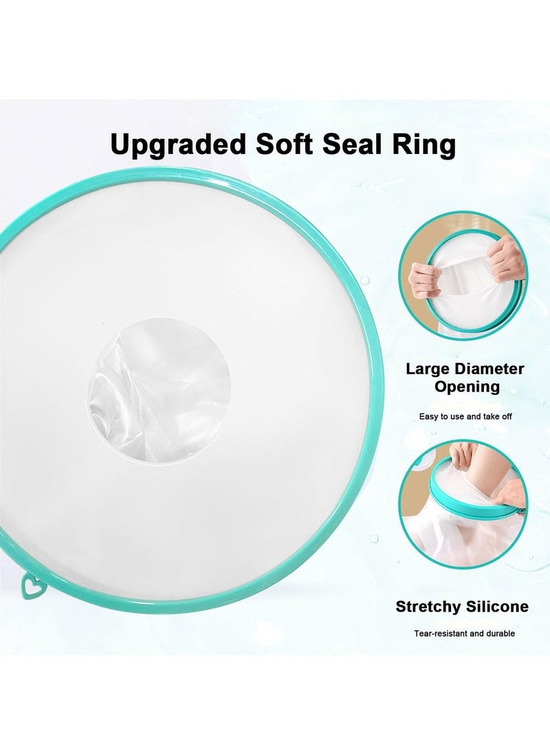 Generic - Waterproof Leg Cast Cover for Shower Reusable Foot Bandage Dressing Elastic Protector Sealed Wound Protective Bag for Leg Knee Foot and Ankle Wound Care Supplies - Image 1