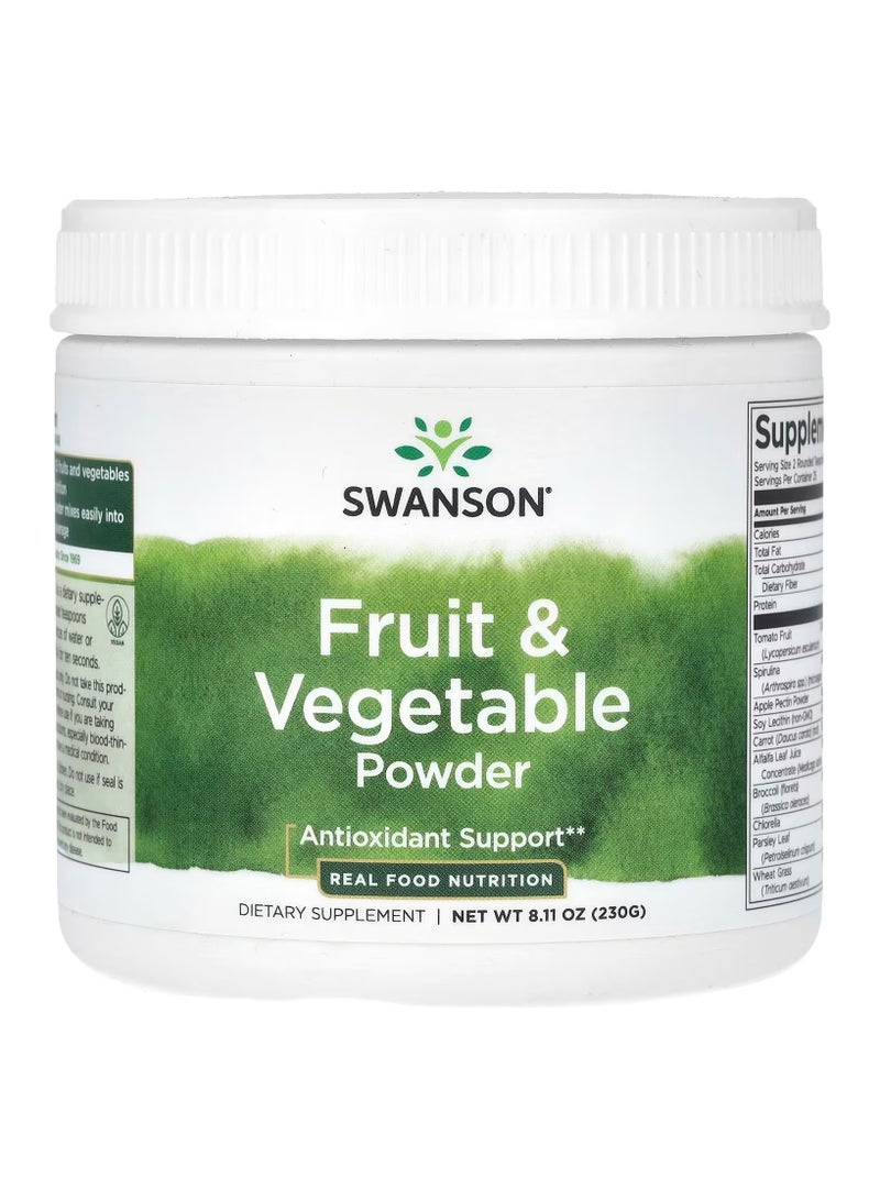 Swanson, Fruit & Vegetable Powder, 8.11 oz (230 g)