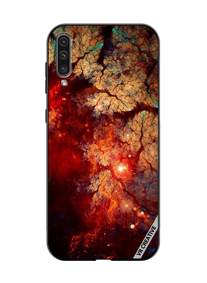 VR CREATIVE Protective Case Cover For Samsung Galaxy A50/A50s Abstract, Fractal, Shine, Bright Red Design Multicolour - Image 1