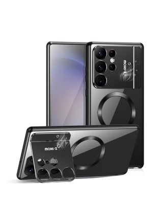 Metal Magnetic for Samsung Galaxy S24 Ultra Case,Compatible with Magsafe, Wireless Charging,Metal Bumper Frame,Metal Kickstand,Upgrade Aromatherapy (Black)Note: Not built with front screen protector - pzsku/Z1D5DAB4CD27ECE56A763Z/45/_/1703059244/0f3dd8dd-7e8f-41b5-87e7-85aa4b2b3eae