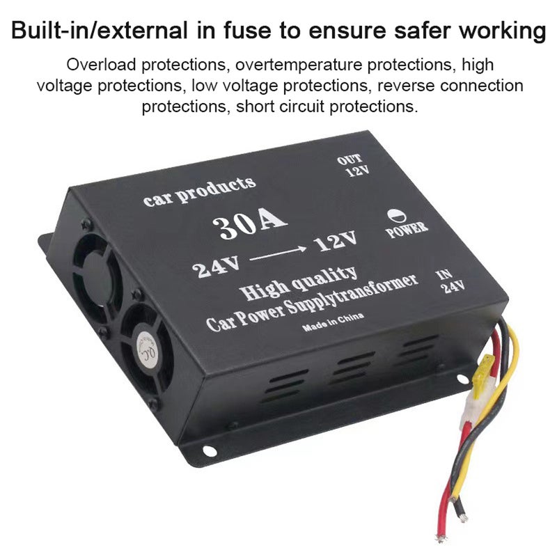 Direct Voltage Reducer 24Volt Step Down to 12Volt VoltBuck Regulator Voltage Transformer Direct Voltage Converter Voltage Inverter - Image 3