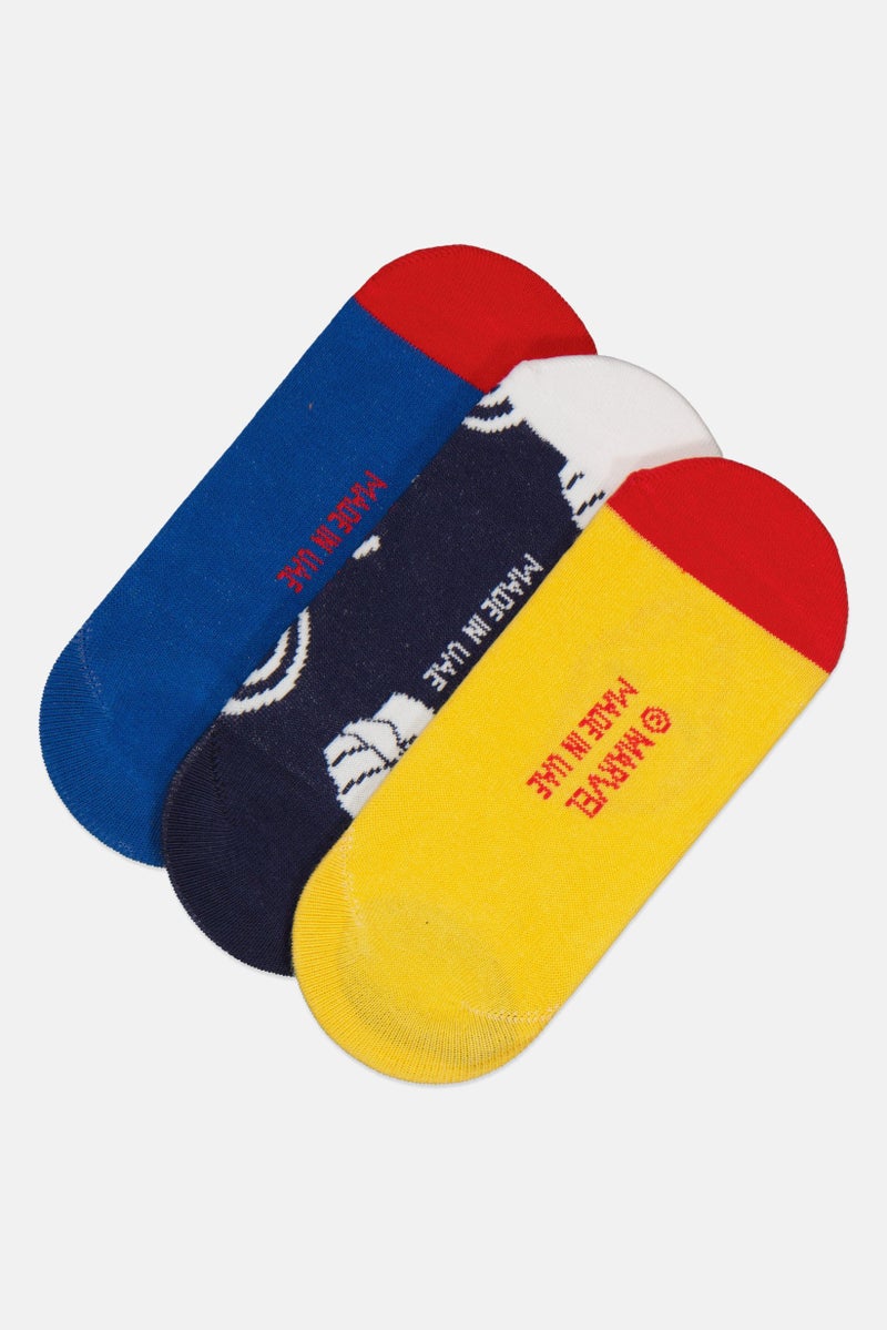 MARVEL Kids Boy 3 Pairs Avengers Socks, Multicolor - Image 4