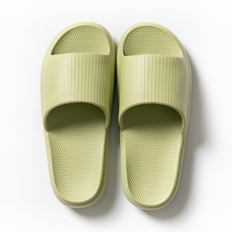 Thick-Soled Slippers Unisex Non-Slip EVA Green