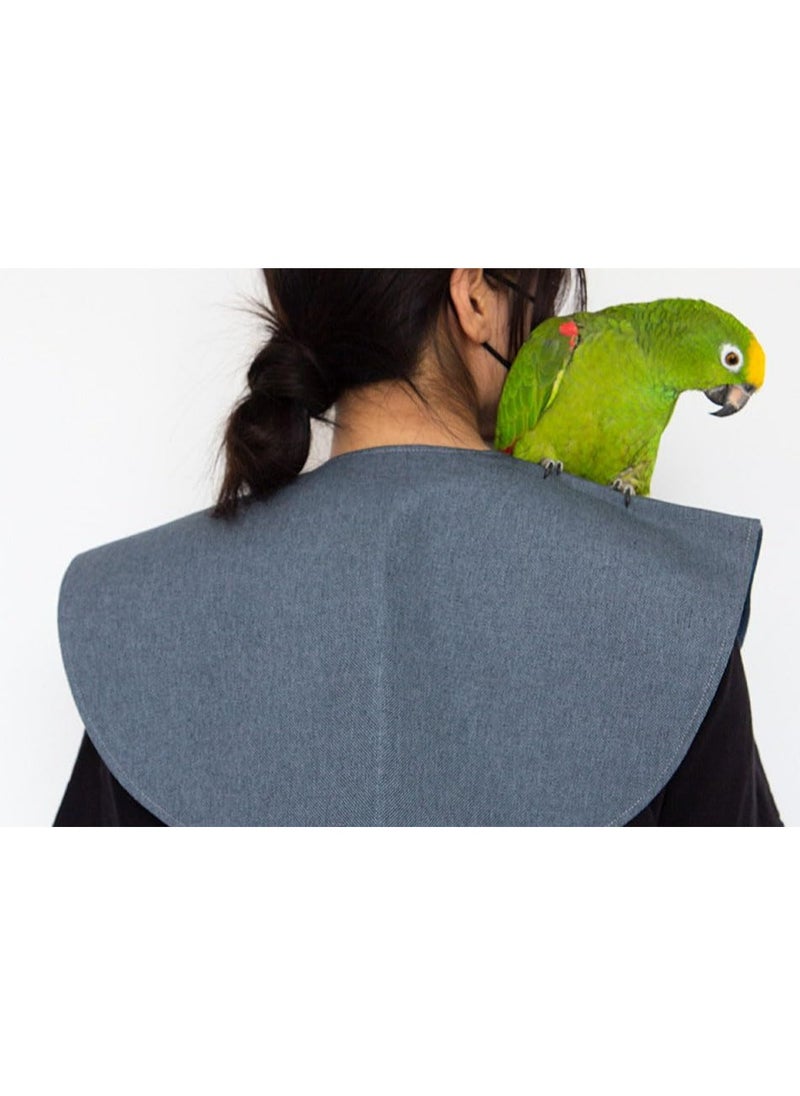 Parrot Anti-Scratch Shoulder Protector Hang Bird Anklet&Toys, Multi-Functional Pet Shoulder Pad Diaper Shawl for Parakeets Cockatiels, Sun Conures, Macaws Lovebirds, Finches