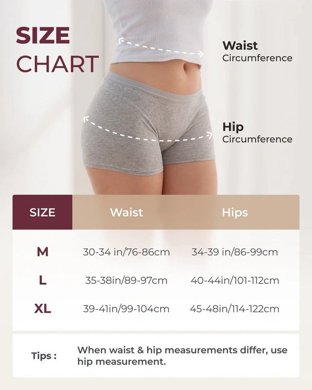 Momcozy 100% Cotton Disposable Postpartum Boxer Briefs, Size XL, Pack Of 7, Gray - Image 4