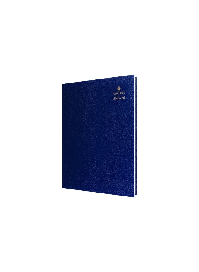 Collins Collins Desk 13 Month Mid/Academic Year Planner, July 2025-July 2026 - Week-to-View Diary, A5 Hard Cover, Blue
