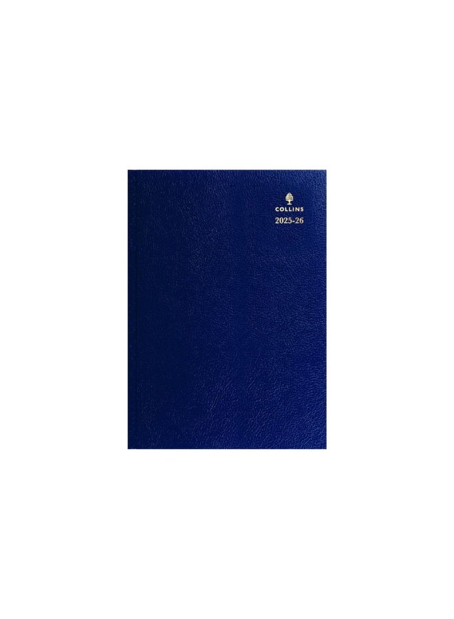Collins Debden Collins Desk 13 Month Mid/Academic Year Planner, July 2025-July 2026 - Week-to-View Diary, A5 Hard Cover, Blue  - Image 1