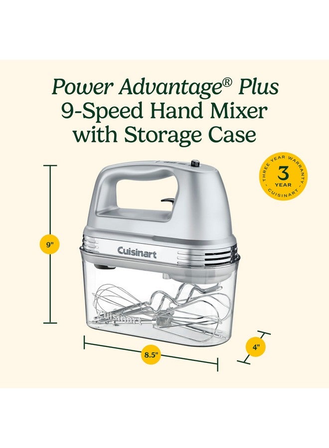 Cuisinart Cuisinart HM-90BCS Power Advantage Plus 9-Speed Handheld Mixer with Storage Case, Brushed Chrome  - Image 5