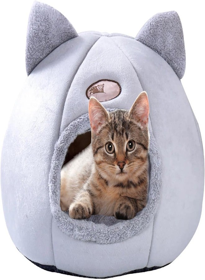 MAPPLE CREATION Fluffy Cat House Dog Bed, Shelter Feral, Outside Waterproof for Outdoor/Indoor Cats, Insulated Cat House for Winter - Image 1