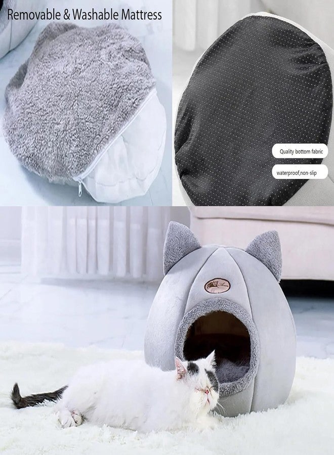 MAPPLE CREATION Fluffy Cat House Dog Bed, Shelter Feral, Outside Waterproof for Outdoor/Indoor Cats, Insulated Cat House for Winter - Image 3