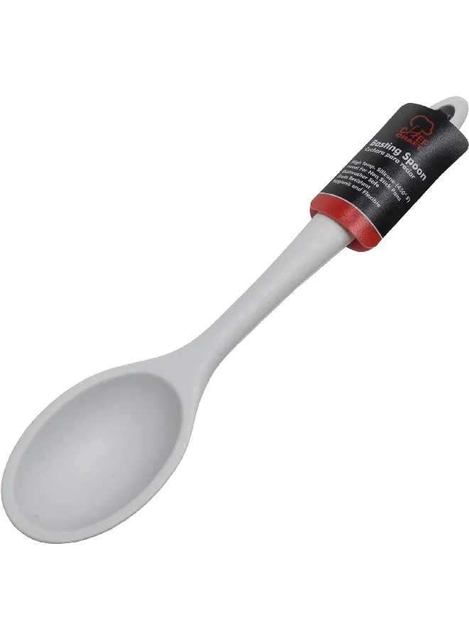 Chef Craft Premium Silicone Stain Resistant Basting Spoon Grey 11inch 13830