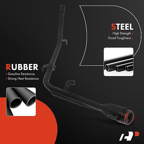 A-Premium Fuel Tank Filler Neck Pipe Hose Compatible with Ford Fusion & Lincoln MKZ 2010-2012 & Mercury Milan 2010-2011, 2.3L 2.5L 3.0L 3.5L, FWD Only, Replace# AE5Z9034A, AE5Z9034AC - Image 2