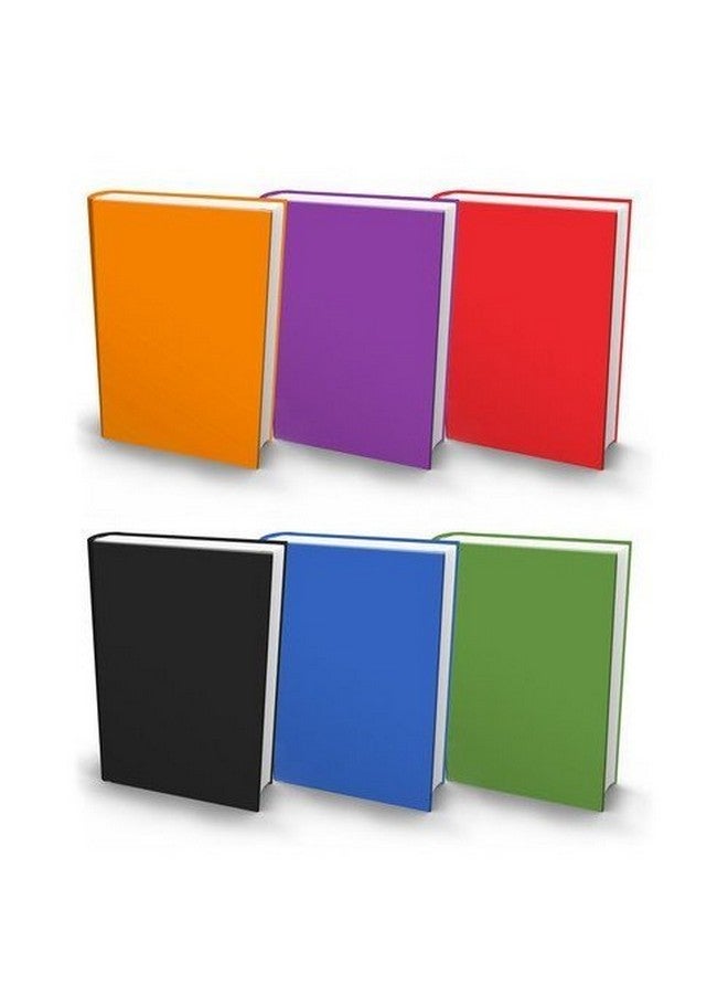 The Original Book Sox: Stretchable Jumbo Fabric Book Cover 6 Solid Print Pack