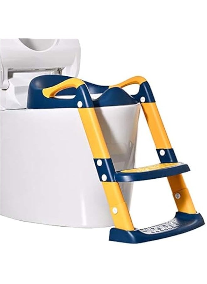 TRASSLE Potty Training Seat, Toddler Step Stool, 2 in 1 Potty Training Toilet for Kids, Baby Seat with Splash Guard and Anti-Slip Pad for Boys Girls Potty Training  - Image 1