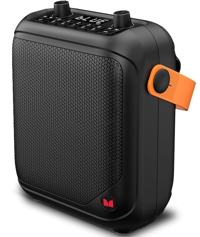 Monster Portable Bluetooth Speaker with Wireless Microphone Support, Rechargeable Outdoor Speaker, LED Display, USB/TF/FM Playback, Deep Bass Stereo Sound & Carry Strap for Travel, Parties & Home Use - Image 1