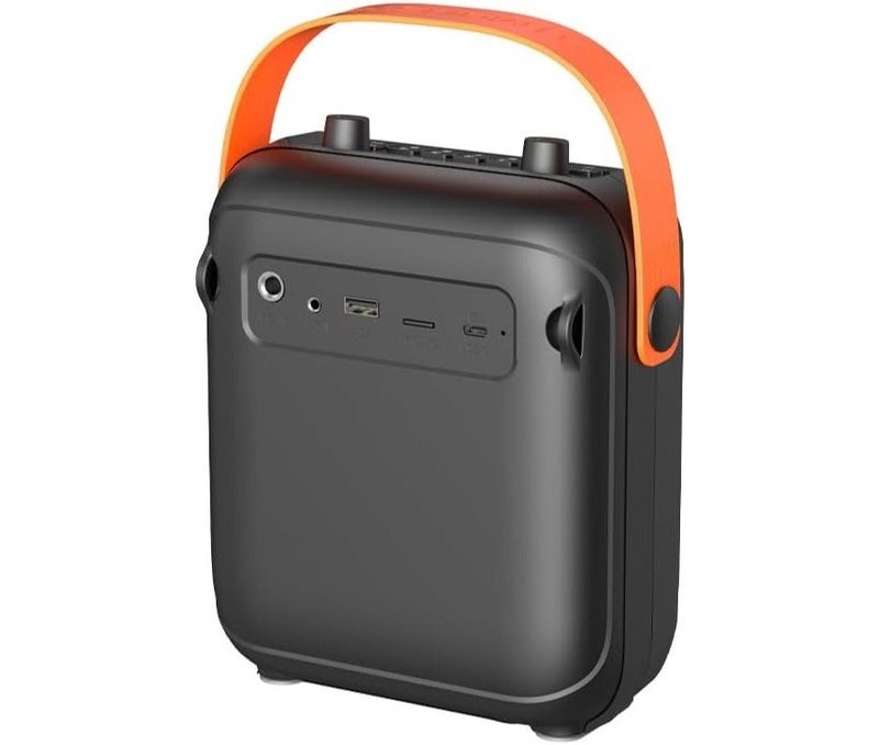 Monster Portable Bluetooth Speaker with Wireless Microphone Support, Rechargeable Outdoor Speaker, LED Display, USB/TF/FM Playback, Deep Bass Stereo Sound & Carry Strap for Travel, Parties & Home Use - Image 2