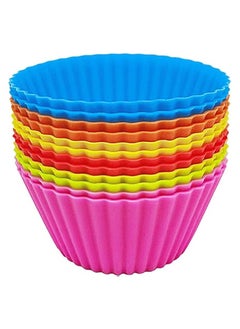 12 Packs Silicone Baking Cups,12Pack Cups,Reusable Cupcake Liner,Non-Stick Cake Molds Muffin Liners,Food-Grade Safe BPA Free Silicon Cups 6 Colors - pzsku/Z1D5E76436ECC6A141542Z/45/_/1732954017/c71fcd72-065b-400e-870a-9b01bc12dc7f