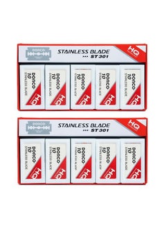 DORCO St301 Platinum Extra Double Edge Razor Blades - 200 Blades, Premium Quality For Smooth Shaves  - Image 1