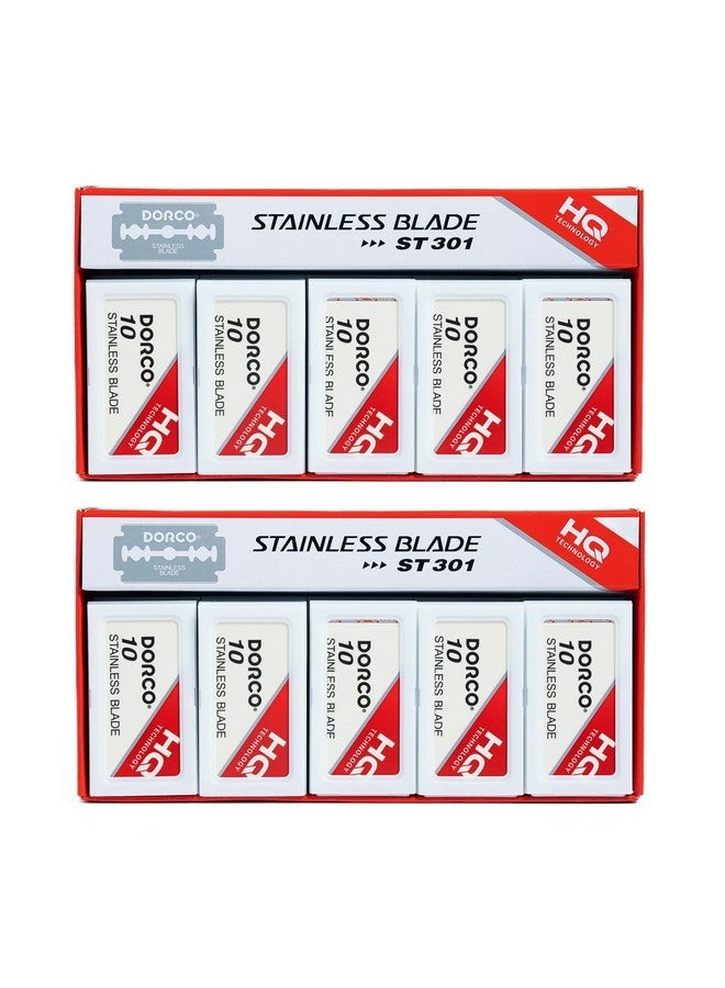 دروكو شفرات حلاقة مزدوجة الحافة St301 Platinum Extra - 200 شفرة، جودة ممتازة لحلاقة ناعمة - Image 1