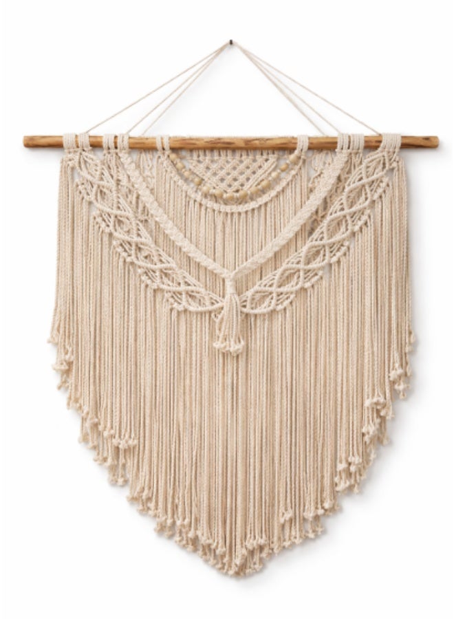 Handmade Macrame Wall Hanging – Boho Style Cotton Wall Decor for Living Room & Bedroom - Image 1