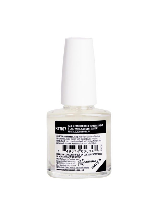 Ruby Kisses علاج الأظافر، مقوي الأظافر بالثوم، نمو الأظافر وإصلاحها، طلاء مقوي للأظافر الضعيفة التالفة، يوقف الانقسام، الرقائق والشقوق، مدعم بالثوم وفيتامين E (1 عبوة) - Image 2