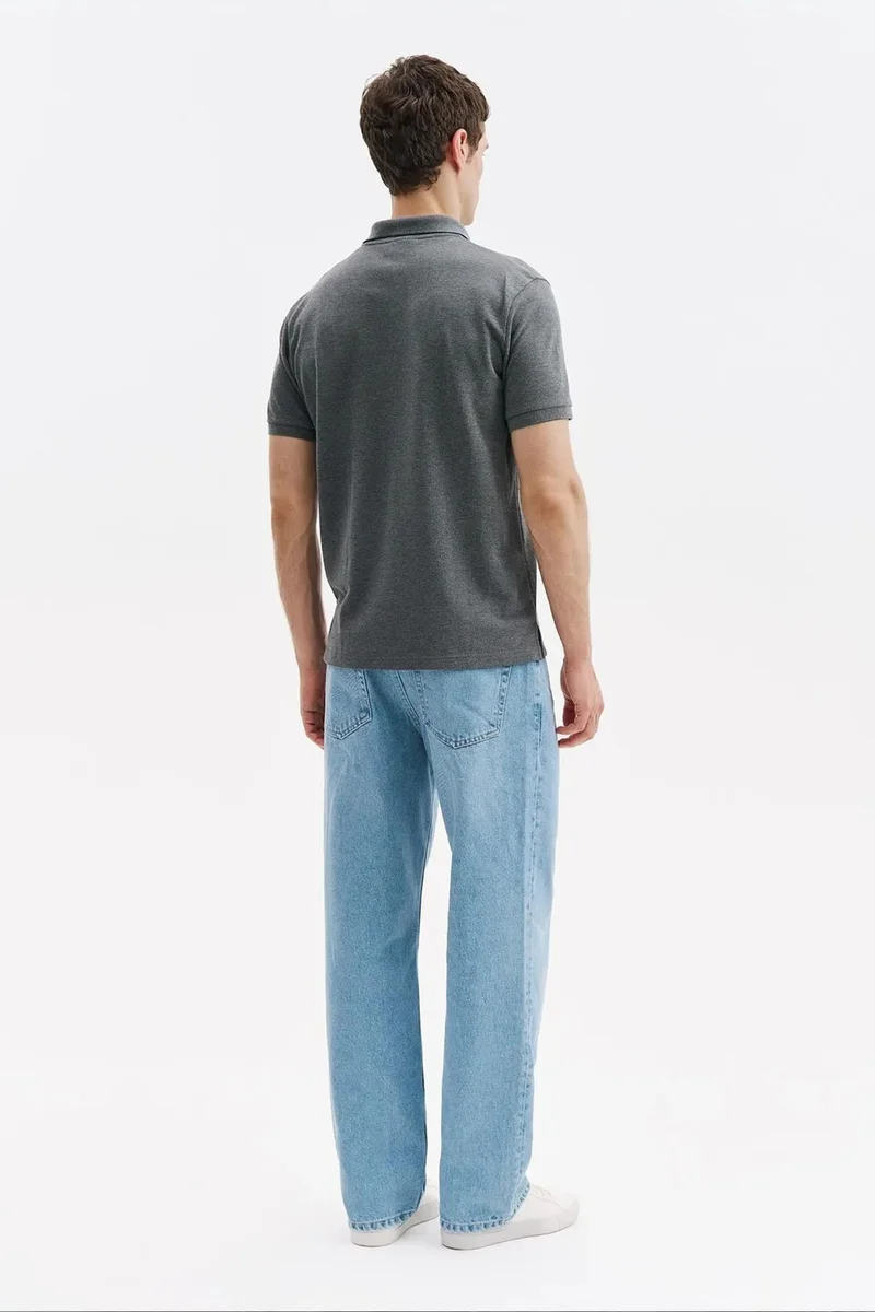 Giesto Charcoal Grey GIESTO Men's Cotton T-Shirt for Men | Best Price UAE