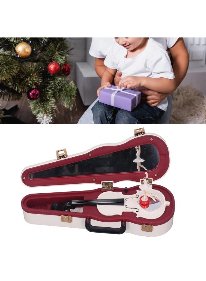 Enchanting Violin Musical Box - Rotating Ballerina & Classic Melody - Luxury Vintage Decor & Keepsake Gift for Her - Image 5
