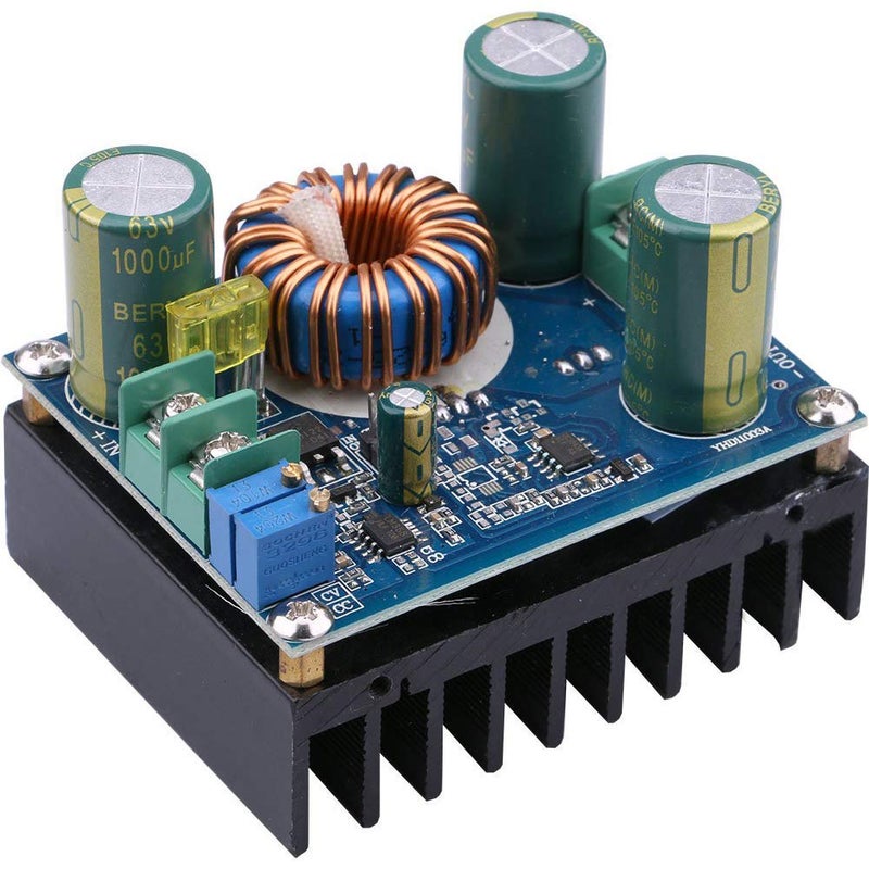 REES52 REES52 DC Boost Converter 600W 12A DCDC Step Up Converter Board 816V 12V 24V to 1260V 48V Voltage Regulator Booster Module Adjustable Voltage Step Up Power Supply Module - Image 1