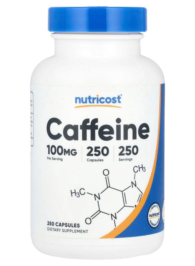 Nutricost Caffeine 100 mg 250 Capsules