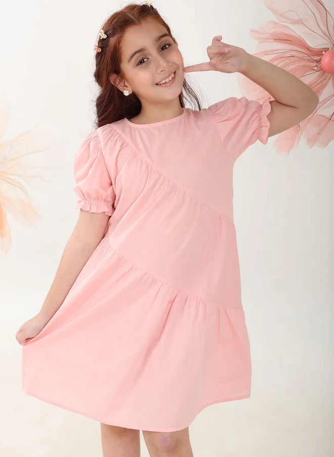 Bonkids BONKIDS Puff Sleeve A-Line Dress