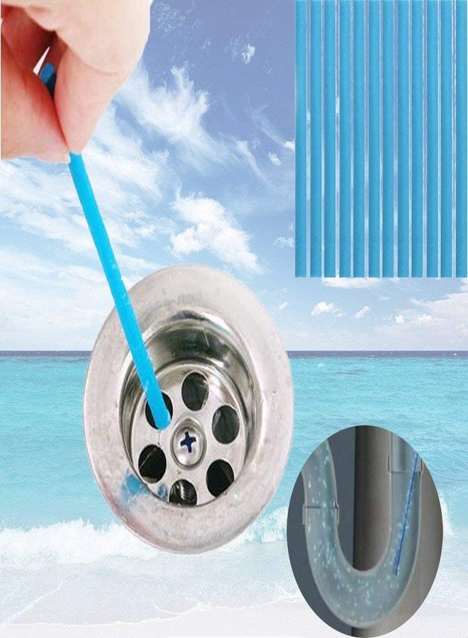 شوب فورك ساني ستيك منظف مجاري الصرف الصحي يزيل الروائح الكريهة من أنابيب المراحيض وأحواض الاستحمام وأحواض المطبخ، أعواد مزيلة للروائح لمنع الانسدادات المستقبلية - مجموعة من 12 عودًا (12) - Image 4