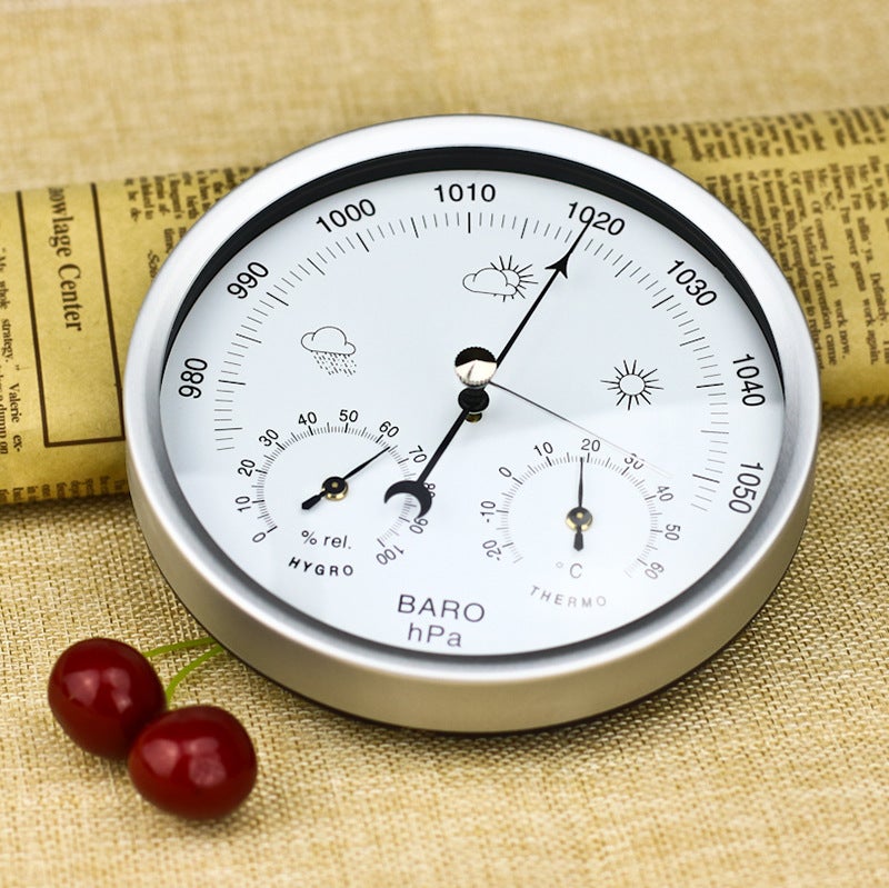 Home Weather Combination Thb Atmospheric Pressure And Humidity Meter Temperature Sunny And Rain Watch - Image 1