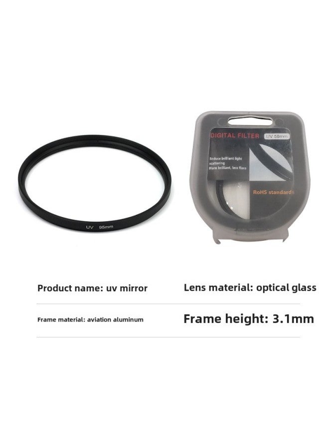 Micro Single SLR Camera Lens Filter Accessories 49,58,67mm Thin Frame UV Mirror Camera Protection Mirror Can Be Lettering-Color:67mm  - Image 3