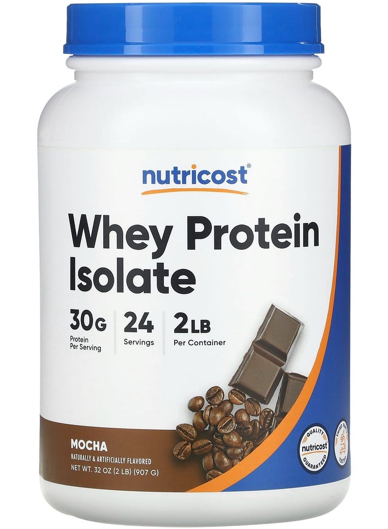 Nutricost Whey Protein Isolate, Mocha, 2 lb (907 g)
