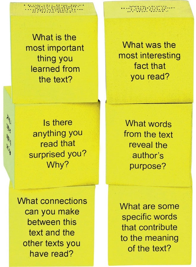 Teacher Created Resources Foam Nonfiction Comprehension Cubes - Image 1