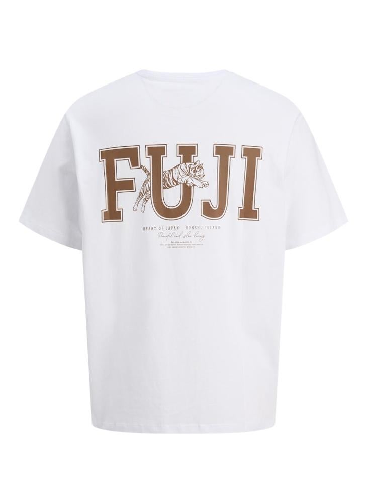 JACK & JONES Text Print Regular Fit Crew Neck T-Shirt - Image 2