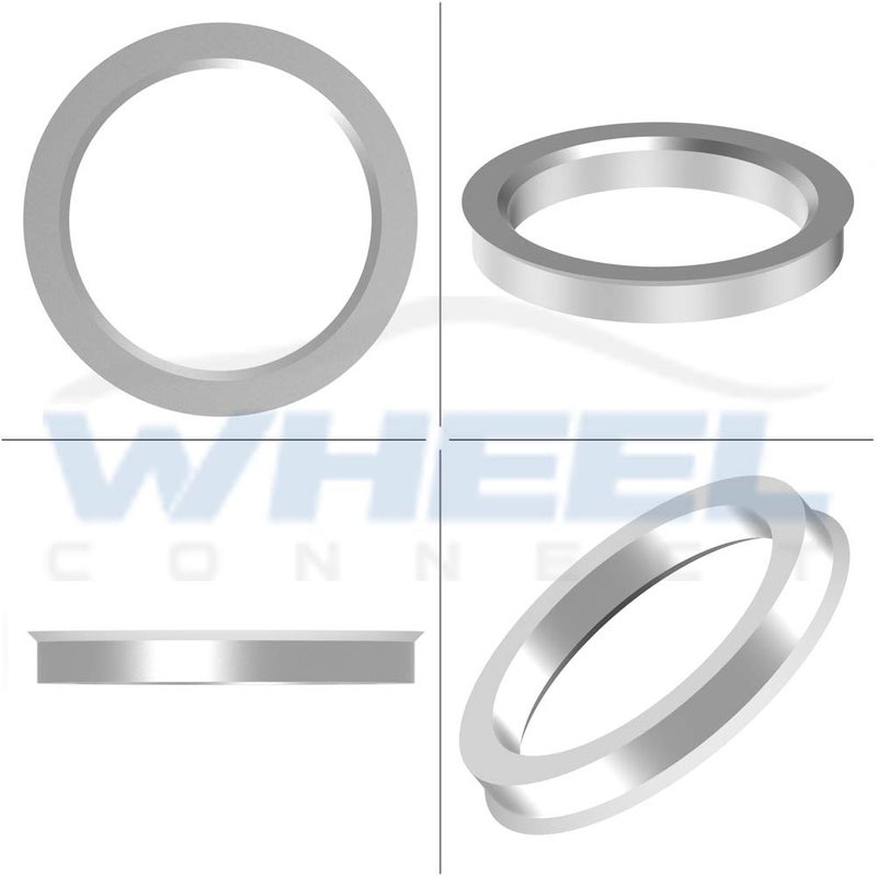 WHEEL CONNECT WHEEL CONNECT Hub Centric Rings, 67.1 to 57.1 Set of 4, Aluminium Alloy Hubrings 57.1 to 67.1, O.D:67.1mm I.D 57.1mm. A - Image 2
