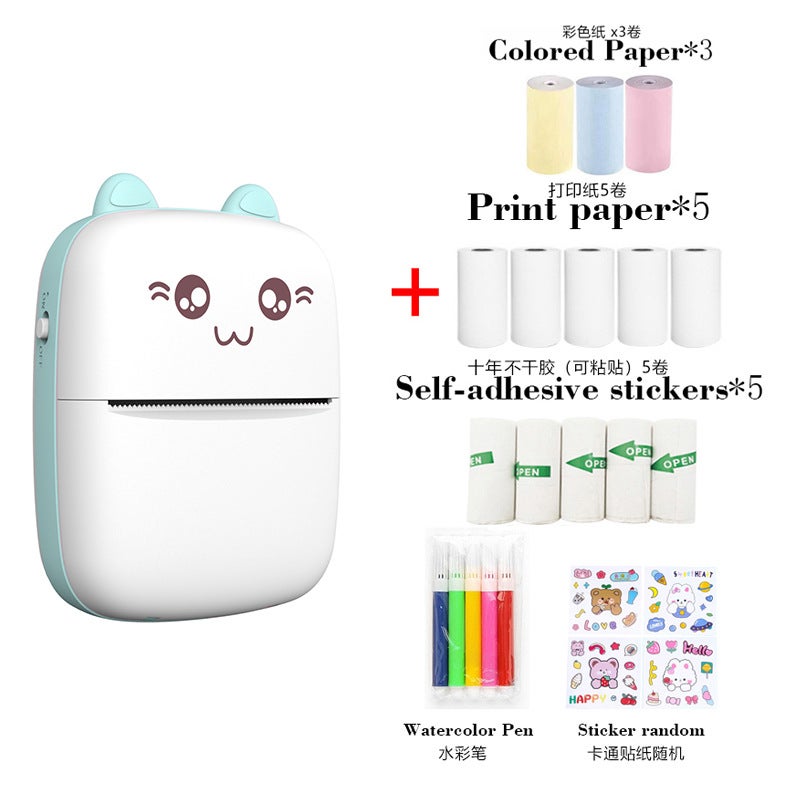 Mini Bluetooth Thermal Printer for Photos and Notes - Portable Wireless Printer Compatible with iOS &  Android - Image 1
