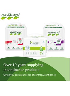 nateen Hospeen Adult Diapers,Period Pants for Sanitary Protection,Medium,Waist Size 60-110cm,10 Count Night Unisex Adult Pull Ups,Panty Style Sanitary Pads for Women,Super Soft Fit  - Image 5